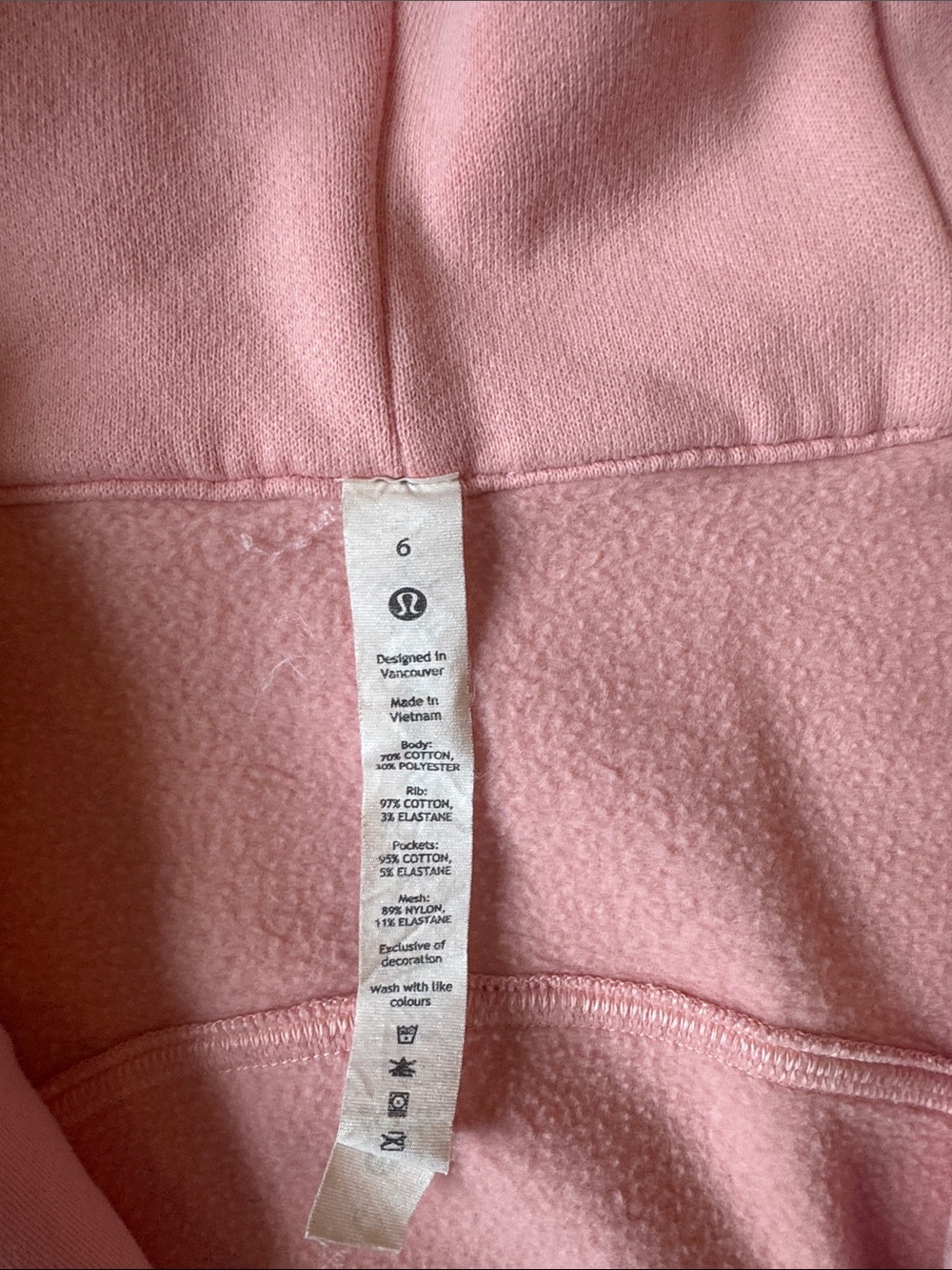 lululemon athletica Pink Kids Zip-Up Hoodie - Picture 2 of 3